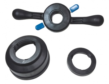 Tasapainotuskoneeseen pikamutteri ja paininkuppi 36mm akselille